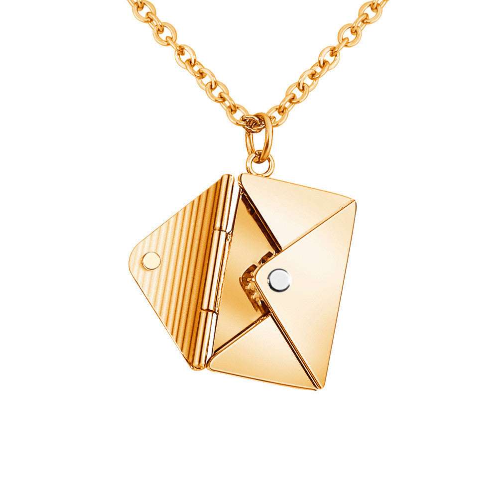 Fashion Jewelry Envelop Necklace Women Lover Letter Pendant Best Gifts For Girlfriend | Orazek UK Ltd