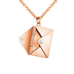 Fashion Jewelry Envelop Necklace Women Lover Letter Pendant Best Gifts For Girlfriend | Orazek UK Ltd
