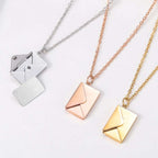 Fashion Jewelry Envelop Necklace Women Lover Letter Pendant Best Gifts For Girlfriend | Orazek UK Ltd