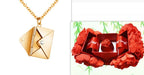 Fashion Jewelry Envelop Necklace Women Lover Letter Pendant Best Gifts For Girlfriend | Orazek UK Ltd