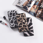 Fashion Long Zipper Women Wallets Bright Leather Black and White Wallet Wallet Prismatic Bag Flower Corner Clutch Bag Purse | Orazek UK Ltd