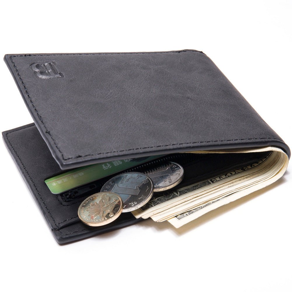 Fashion Men Wallets Mens Wallet with Coin Bag Zipper Small Money Purses New Design Dollar Slim Purse Money Clip Wallet | Orazek UK Ltd