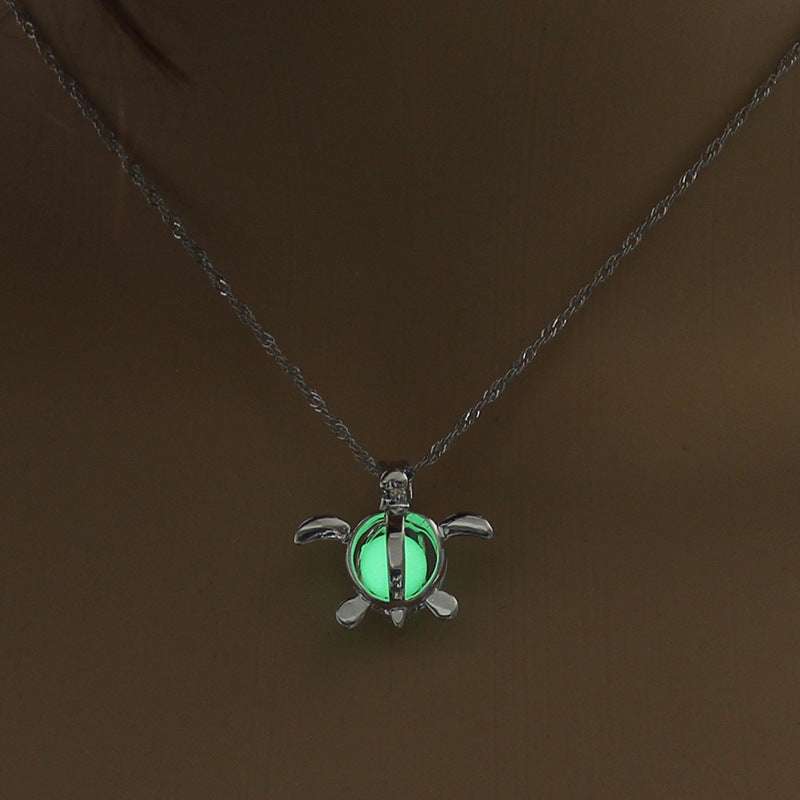 Fashion Moon Natural Glowing Stone Healing Necklace Women Gift Charm Luminous Pendant Necklace Jewelry | Orazek UK Ltd