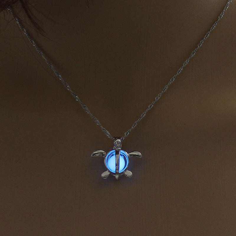 Fashion Moon Natural Glowing Stone Healing Necklace Women Gift Charm Luminous Pendant Necklace Jewelry Orazek UK Ltd