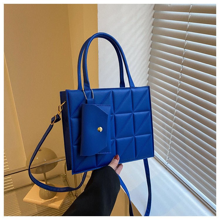 Fashion Plaid Shoulder With Small Wallet Simple Elegant Portable Square Tots Women's Handbag | Orazek UK Ltd
