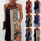 Fashion Print Dress Casual Halterneck Dresses For Women Summer Clothes | Orazek UK Ltd
