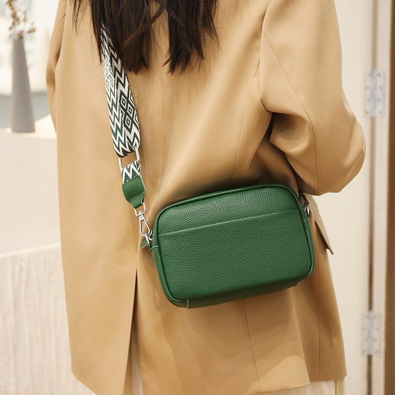 Fashion Shoulder Crossbody Bags With Rhombus Embroidered Wide Shoulder Strap Cute Small Square Bag Women | Orazek UK Ltd