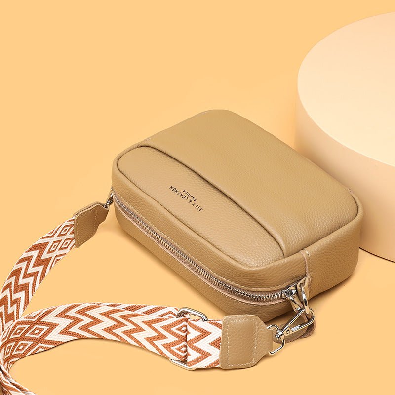 Fashion Shoulder Crossbody Bags With Rhombus Embroidered Wide Shoulder Strap Cute Small Square Bag Women | Orazek UK Ltd