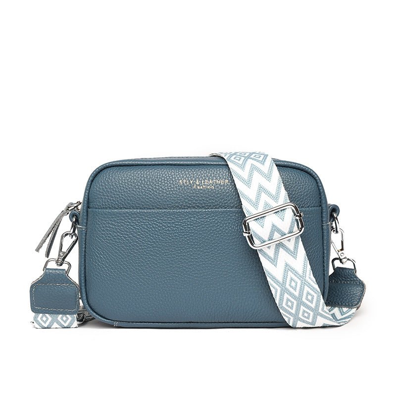 Fashion Shoulder Crossbody Bags With Rhombus Embroidered Wide Shoulder Strap Cute Small Square Bag Women | Orazek UK Ltd