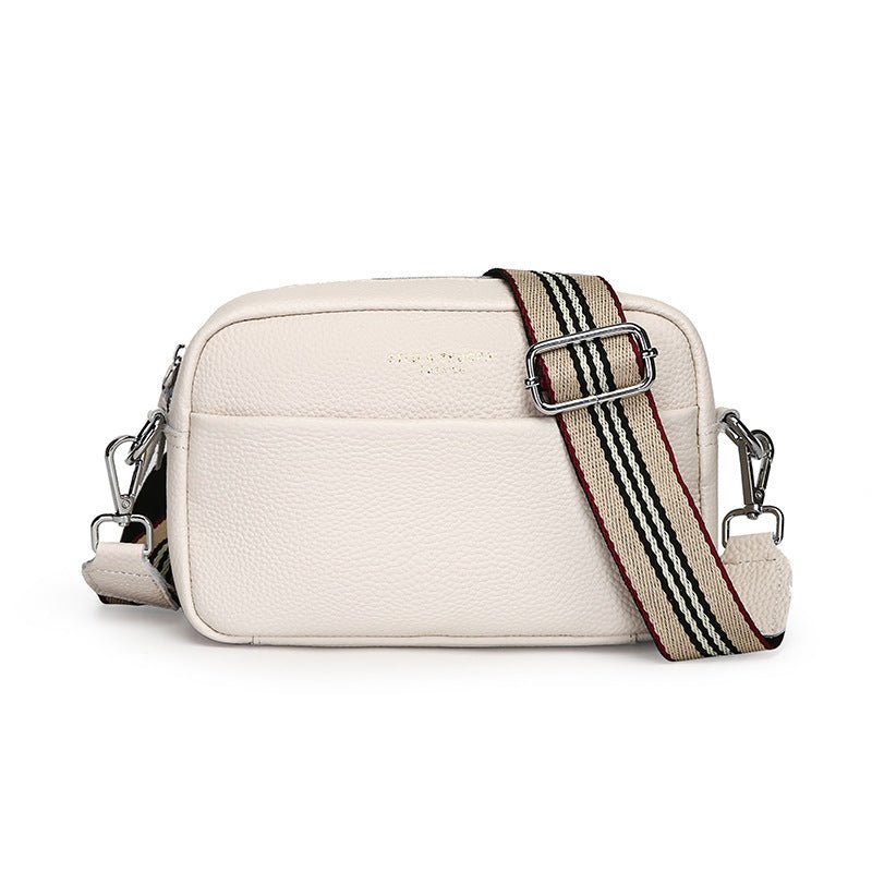 Fashion Simple Shoulder Messenger Bag Top Layer Cowhide Small Square Bag | Orazek UK Ltd
