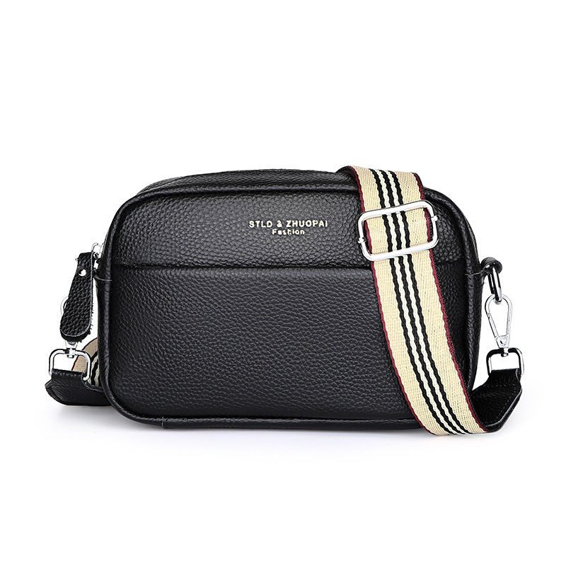 Fashion Simple Shoulder Messenger Bag Top Layer Cowhide Small Square Bag | Orazek UK Ltd