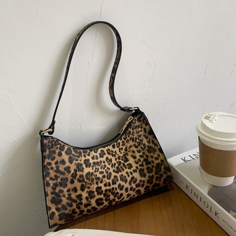 Fashion striped spotted niche handbags leopard print underarm bag | Orazek UK Ltd