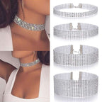 Fashion Women Full Crystal Rhinestone Choker Necklace Wedding Jewelry Chokers Necklaces For Women | Orazek UK Ltd