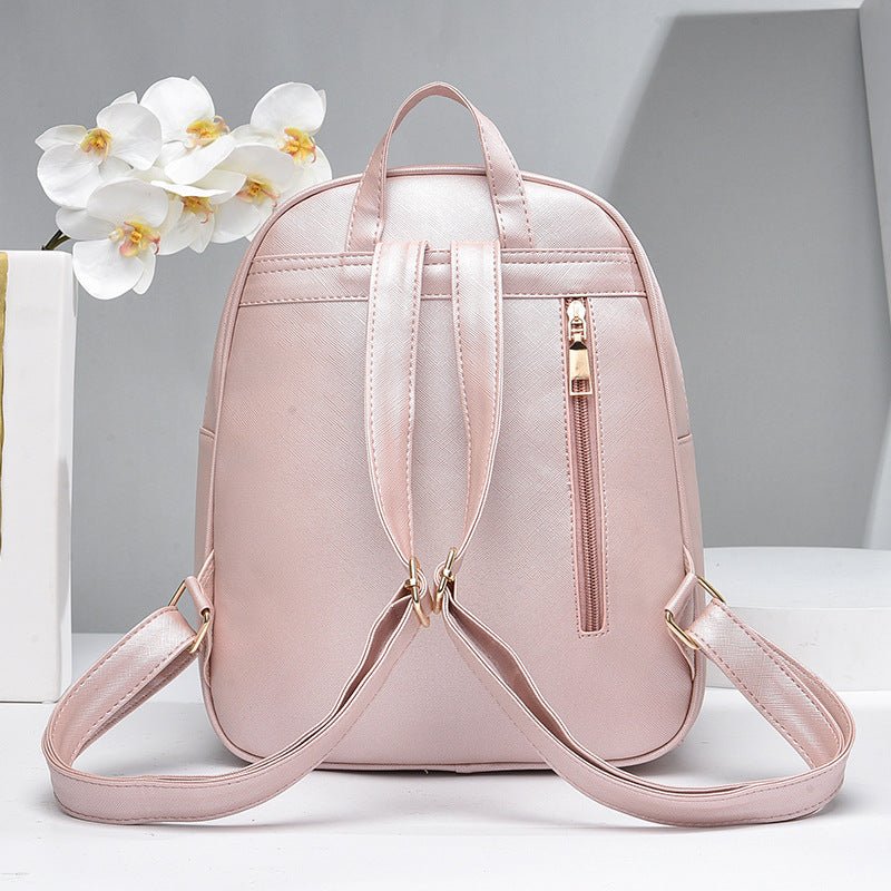 Fashion Women's Bags PU Bow Composite Bag Young Girl Student Cute Shoulders Backpack Crossbody Bags Coin Purse 3pcs Set | Orazek UK Ltd