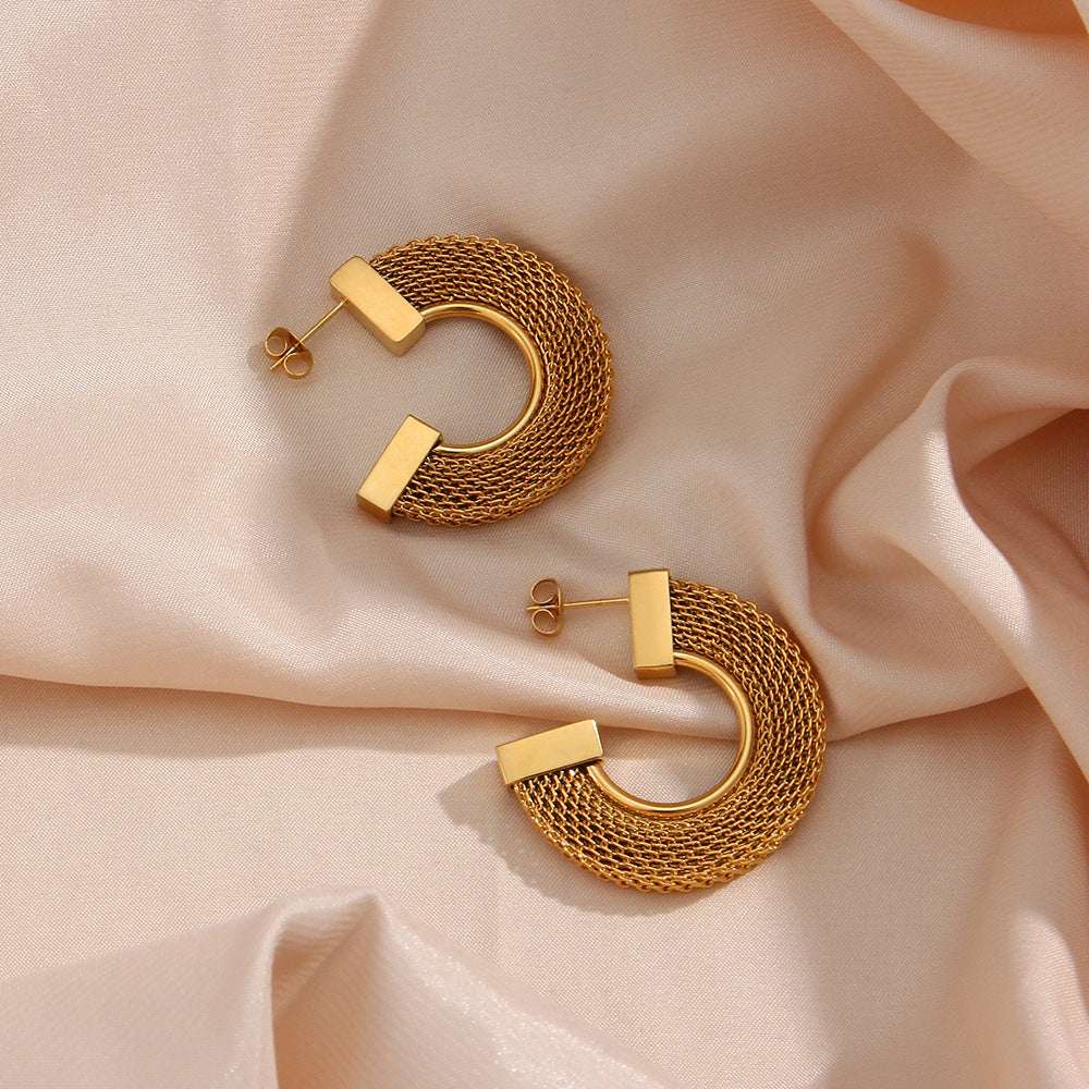 Fashionable Elegant Statement Stainless Steel Earrings Jewellery | Orazek UK Ltd