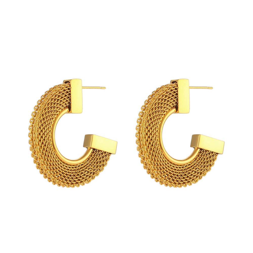 Fashionable Elegant Statement Stainless Steel Earrings Jewellery | Orazek UK Ltd