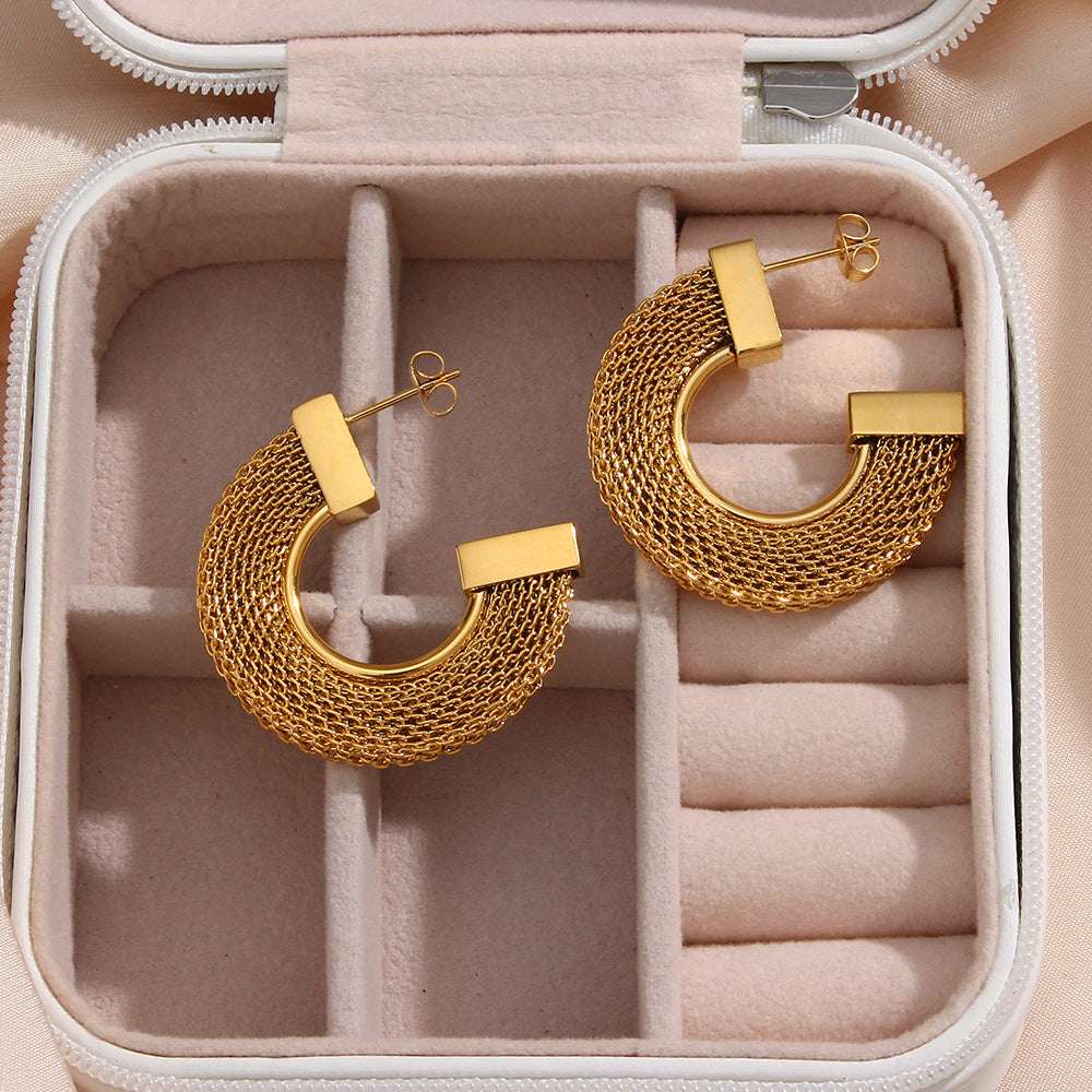 Fashionable Elegant Statement Stainless Steel Earrings Jewellery | Orazek UK Ltd