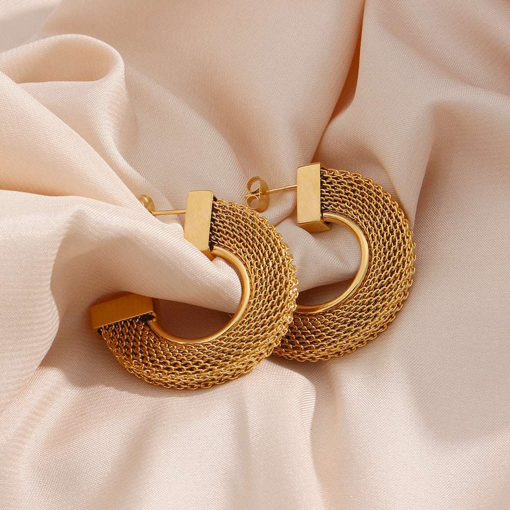 Fashionable Elegant Statement Stainless Steel Earrings Jewellery | Orazek UK Ltd