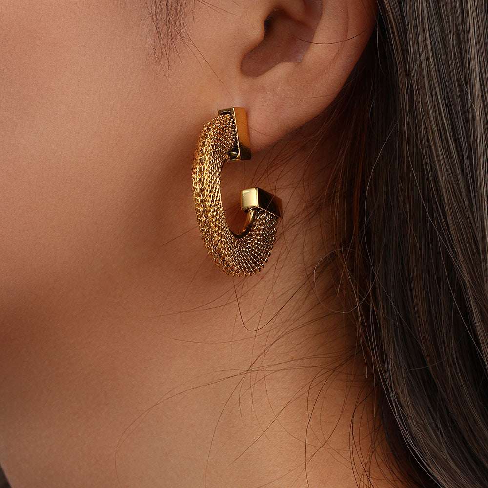 Fashionable Elegant Statement Stainless Steel Earrings Jewellery | Orazek UK Ltd
