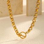Fashionable Stainless Steel Round Pearl Chain Bracelet | Orazek UK Ltd