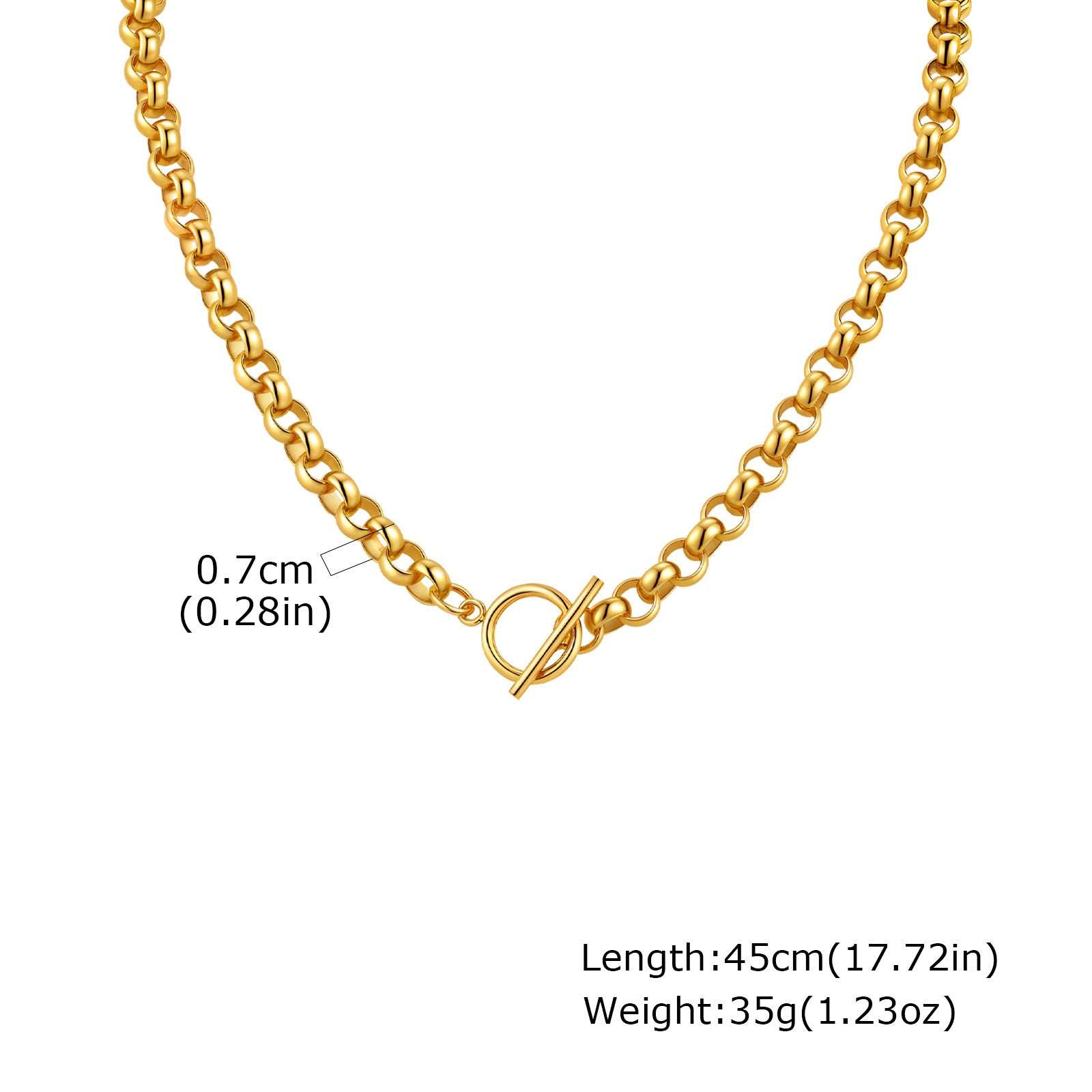 Fashionable Stainless Steel Round Pearl Chain Bracelet | Orazek UK Ltd