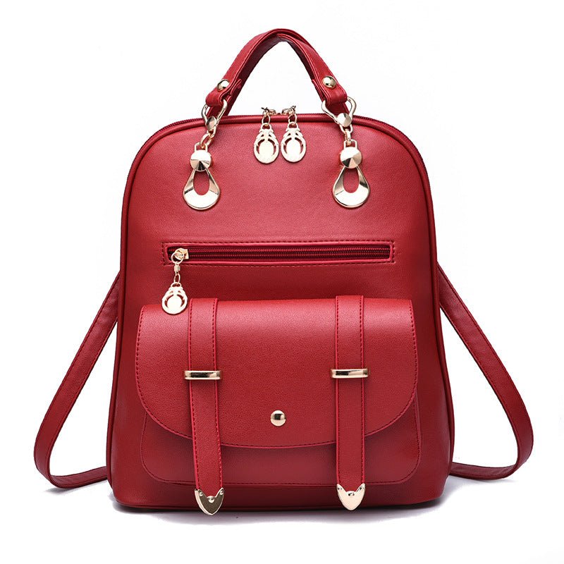Female bag fashion PU leather dual-use backpack | Orazek UK Ltd