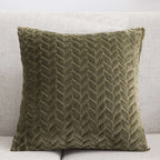 Flannel Solid Color Throw Pillow Sofa Cover Cushion Cover Nordic Style Simple Style Orazek UK Ltd