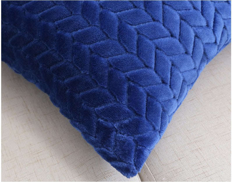Flannel Solid Color Throw Pillow Sofa Cover Cushion Cover Nordic Style Simple Style Orazek UK Ltd