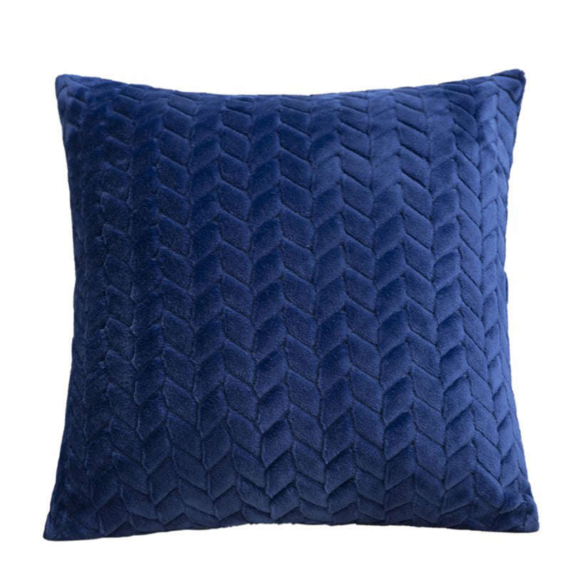 Flannel Solid Color Throw Pillow Sofa Cover Cushion Cover Nordic Style Simple Style Orazek UK Ltd