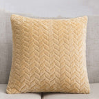 Flannel Solid Color Throw Pillow Sofa Cover Cushion Cover Nordic Style Simple Style Orazek UK Ltd