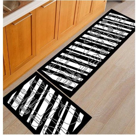 Floor mats, non-slip, oil-proof, household machine washable door mats, bathroom, bathroom, bedside rugs | Orazek UK Ltd