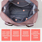 Foldable Storage Travel Bag Waterproof Large Capacity Gym Fitness Bag Weekender Overnight For Women | Orazek UK Ltd