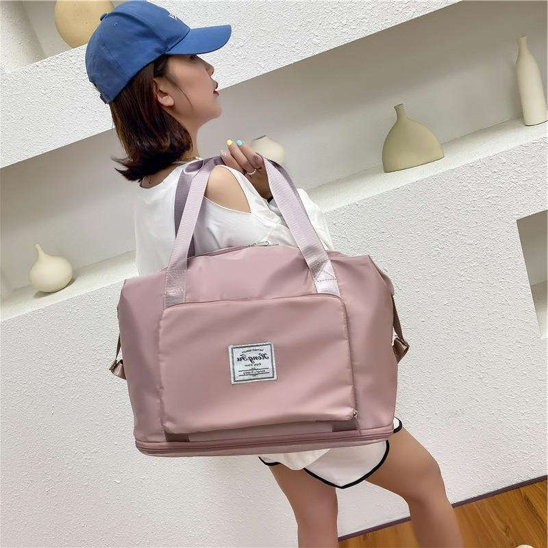 Foldable Storage Travel Bag Waterproof Large Capacity Gym Fitness Bag Weekender Overnight For Women | Orazek UK Ltd