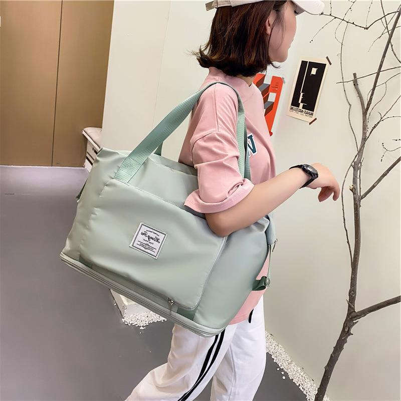 Foldable Storage Travel Bag Waterproof Large Capacity Gym Fitness Bag Weekender Overnight For Women | Orazek UK Ltd