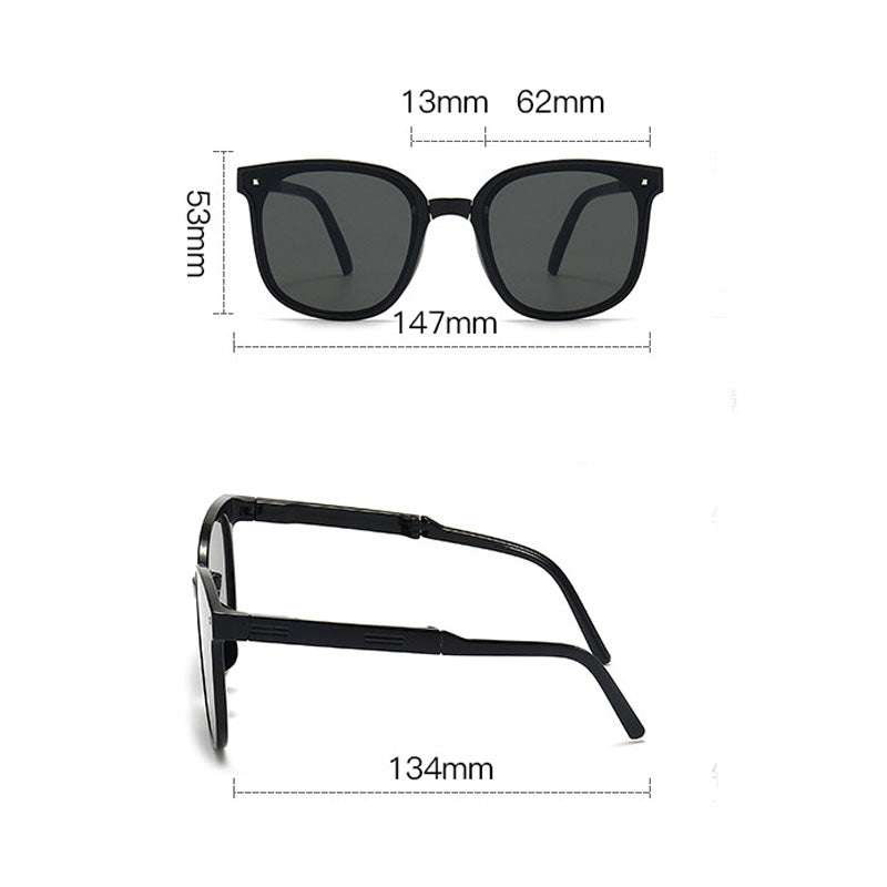 Folding Sunglasses Summer Beach Fashion Sun Protection Glasses | Orazek UK Ltd