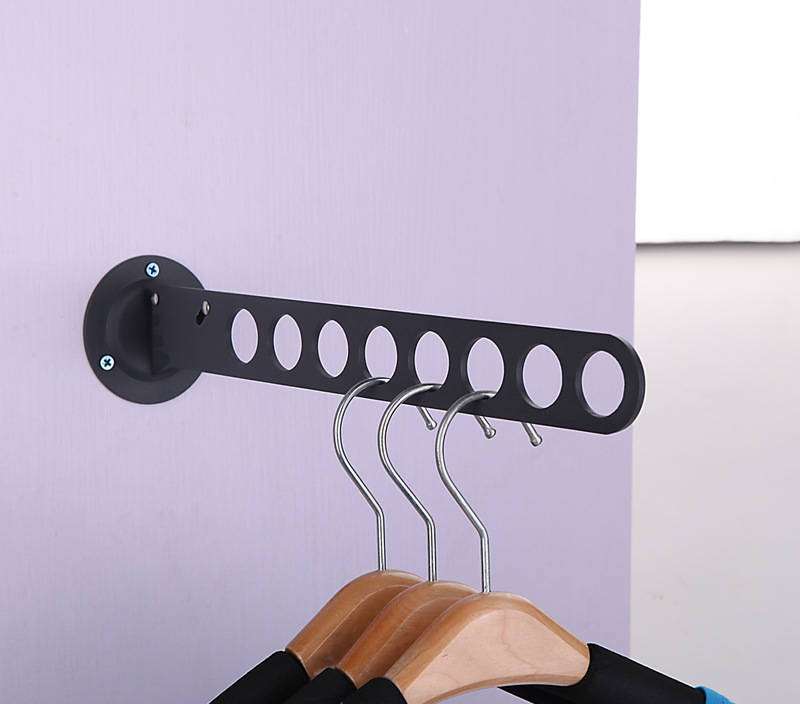 Folding Wardrobe Hanger Porous Wardrobe Clothes Rod Clothes Hook | Orazek UK Ltd