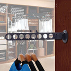 Folding Wardrobe Hanger Porous Wardrobe Clothes Rod Clothes Hook | Orazek UK Ltd