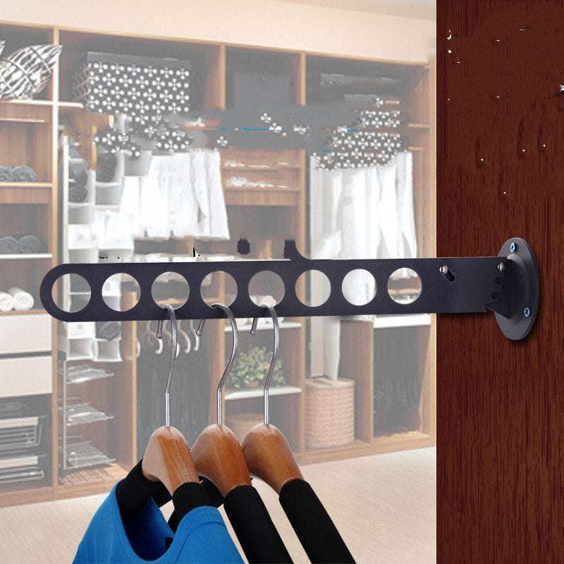 Folding Wardrobe Hanger Porous Wardrobe Clothes Rod Clothes Hook | Orazek UK Ltd