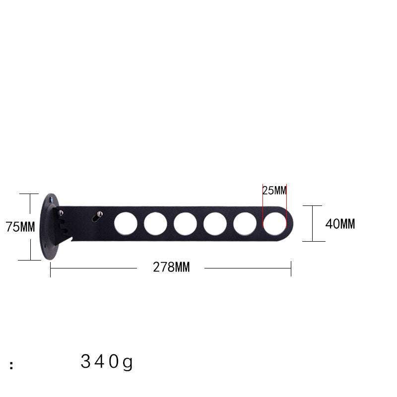 Folding Wardrobe Hanger Porous Wardrobe Clothes Rod Clothes Hook | Orazek UK Ltd