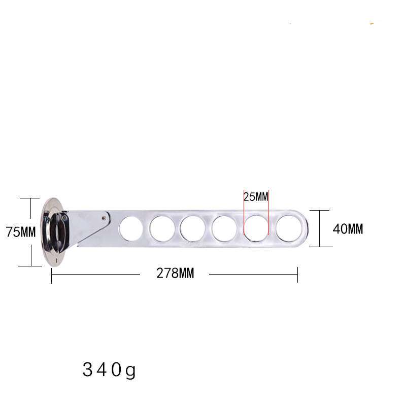 Folding Wardrobe Hanger Porous Wardrobe Clothes Rod Clothes Hook | Orazek UK Ltd