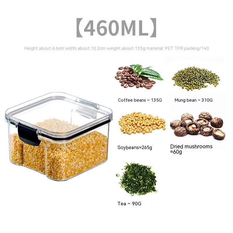 Food Grade Grains Sealed Plastic Cans Transparent Stackable Refrigerator Preservation Storage Box | Orazek UK Ltd