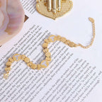 Frosty Wind 18k Gold Color Preserving Jewelry Small Flower Round White Sea Shell Bracelet Women | Orazek UK Ltd