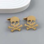 Funny Skull Dark Stainless Steel Hollow Brooch | Orazek UK Ltd