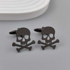 Funny Skull Dark Stainless Steel Hollow Brooch | Orazek UK Ltd