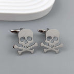 Funny Skull Dark Stainless Steel Hollow Brooch | Orazek UK Ltd