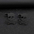 Funny Skull Dark Stainless Steel Hollow Brooch | Orazek UK Ltd