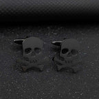 Funny Skull Dark Stainless Steel Hollow Brooch | Orazek UK Ltd