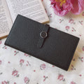Genuine Leather Women Wallets Luxury Long Hasp Lychee Pattern Coin Purses | Orazek UK Ltd