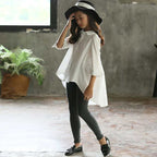 Girls' Big Kids Loose Fashionable Tops Korean Style Shirts Big Kids' Swallowtails | Orazek UK Ltd