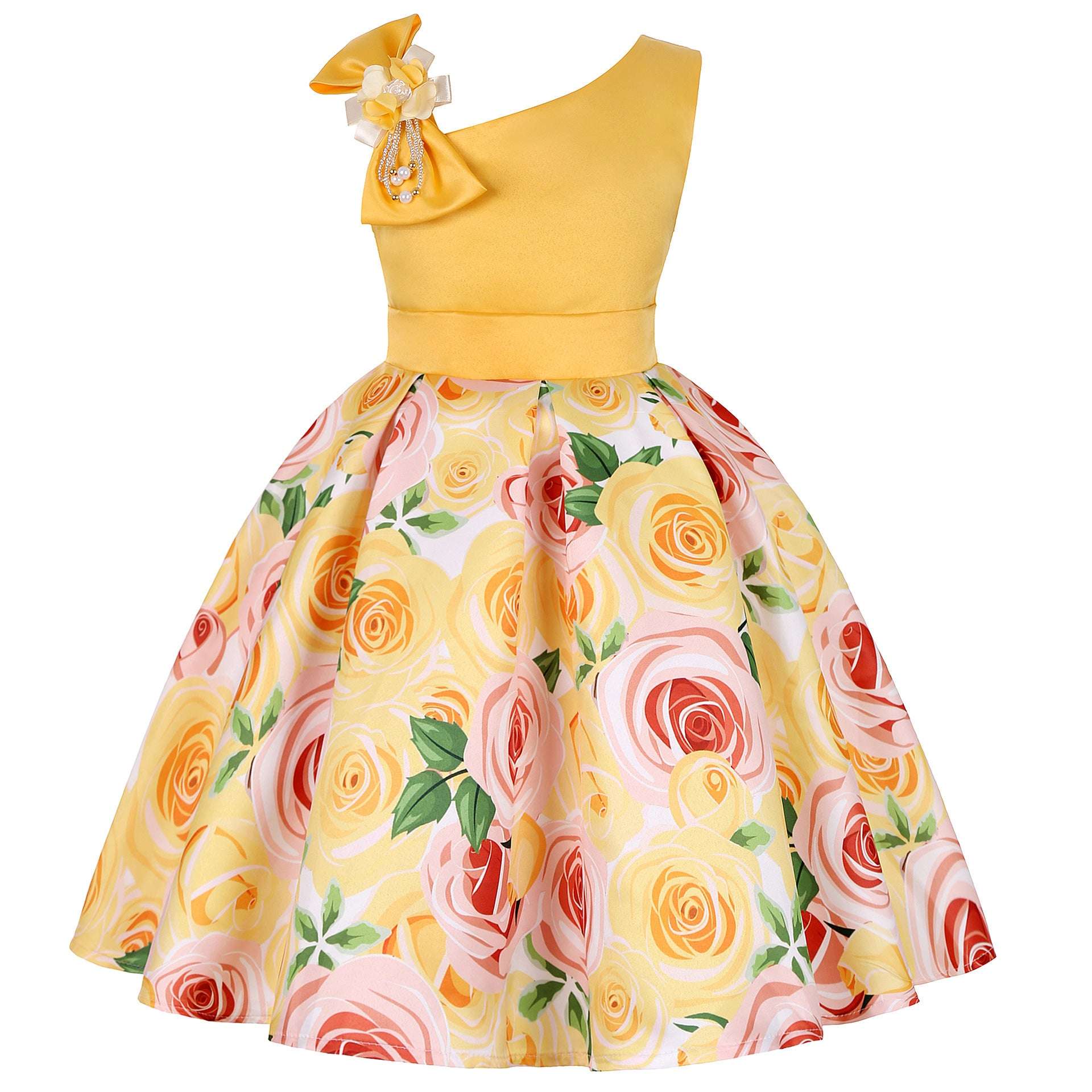 Girls' Dresses Girls' Princess Dresses Digital Print Children's Dresses | Orazek UK Ltd